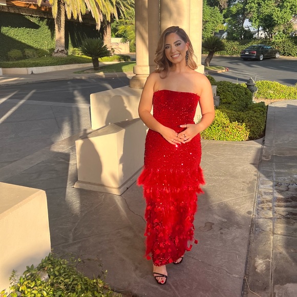 HELSI Ruby Red Dress - Picture 2 of 4